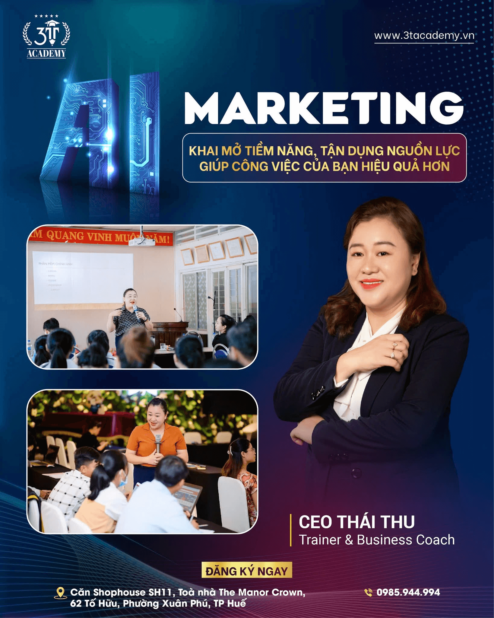 Khóa đào tạo ứng dụng AI trong marketing và vận hành doanh nghiệp