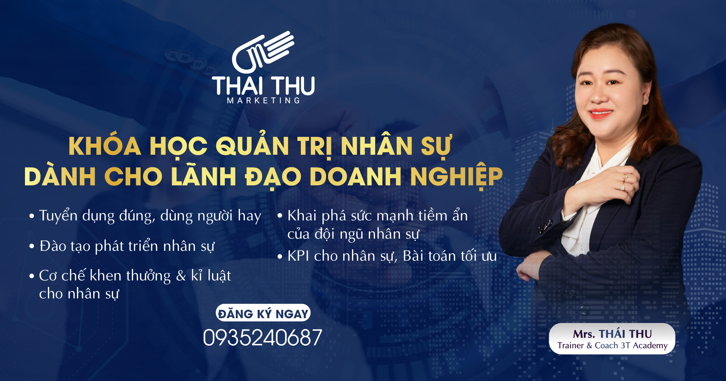 Khóa học Quản trị nhân sự dành cho lãnh đạo doanh nghiệp