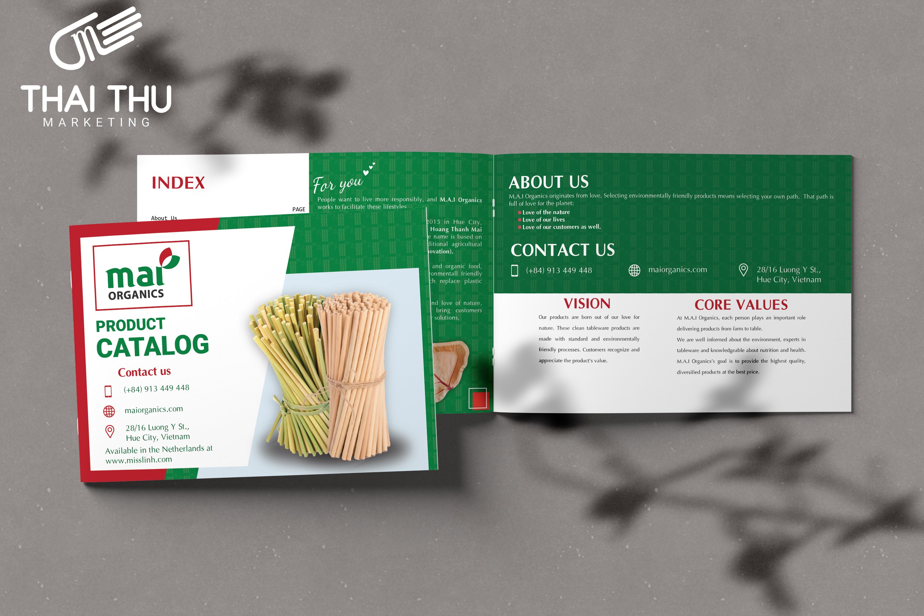 THIẾT KẾ BỘ NHẬN DIỆN THƯƠNG HIỆU MAI PRODUCT CATALOG