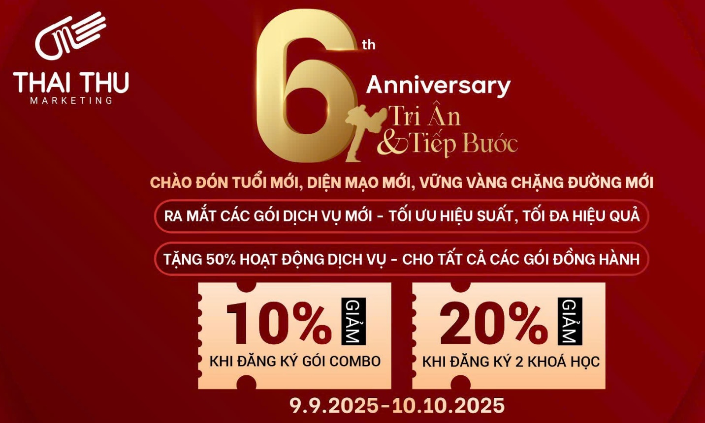 Thai Thu Marketing: 6 năm bền bỉ đồng hành cùng tiểu thương và doanh nghiệp vừa nhỏ