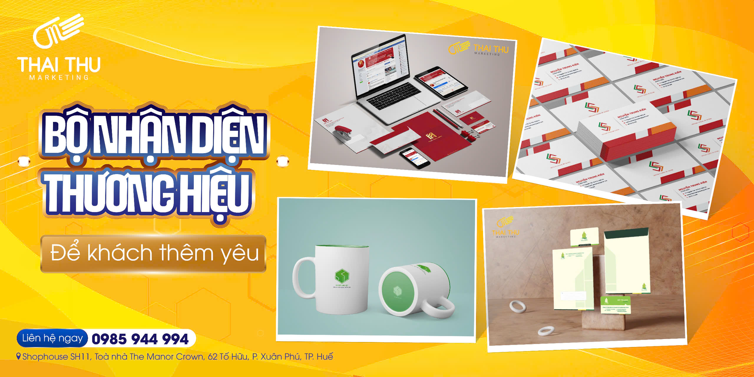 Thiết kế bộ nhận diện thương hiệu ở Huế – Giải pháp tối ưu cho doanh nghiệp